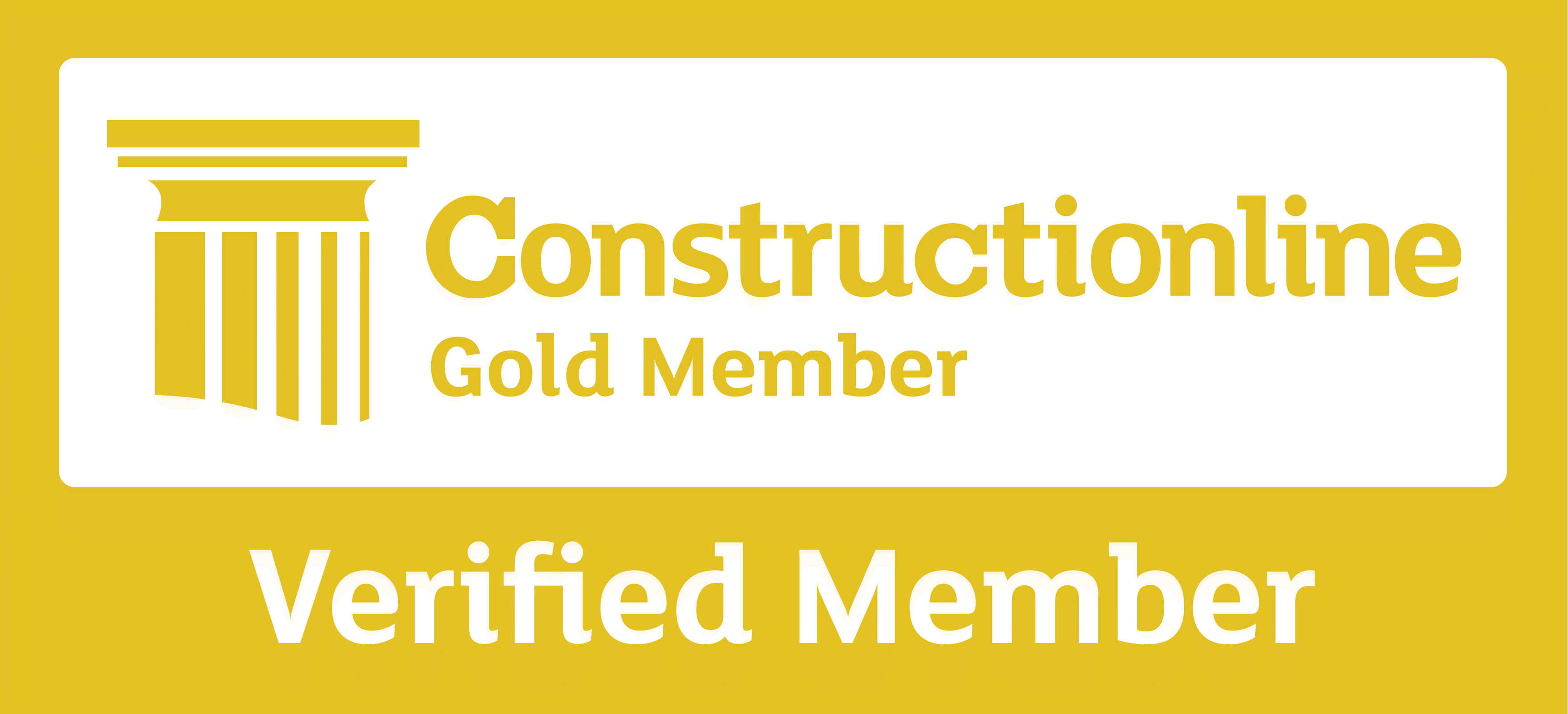 Construction line gold logo