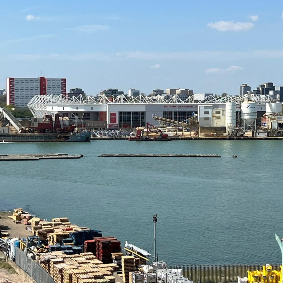 View of Southampton docks